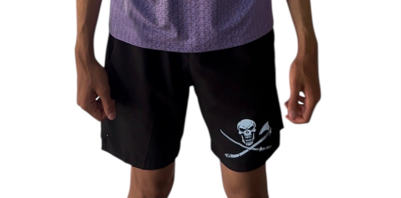 Black Altrui Performance Activewear Shorts