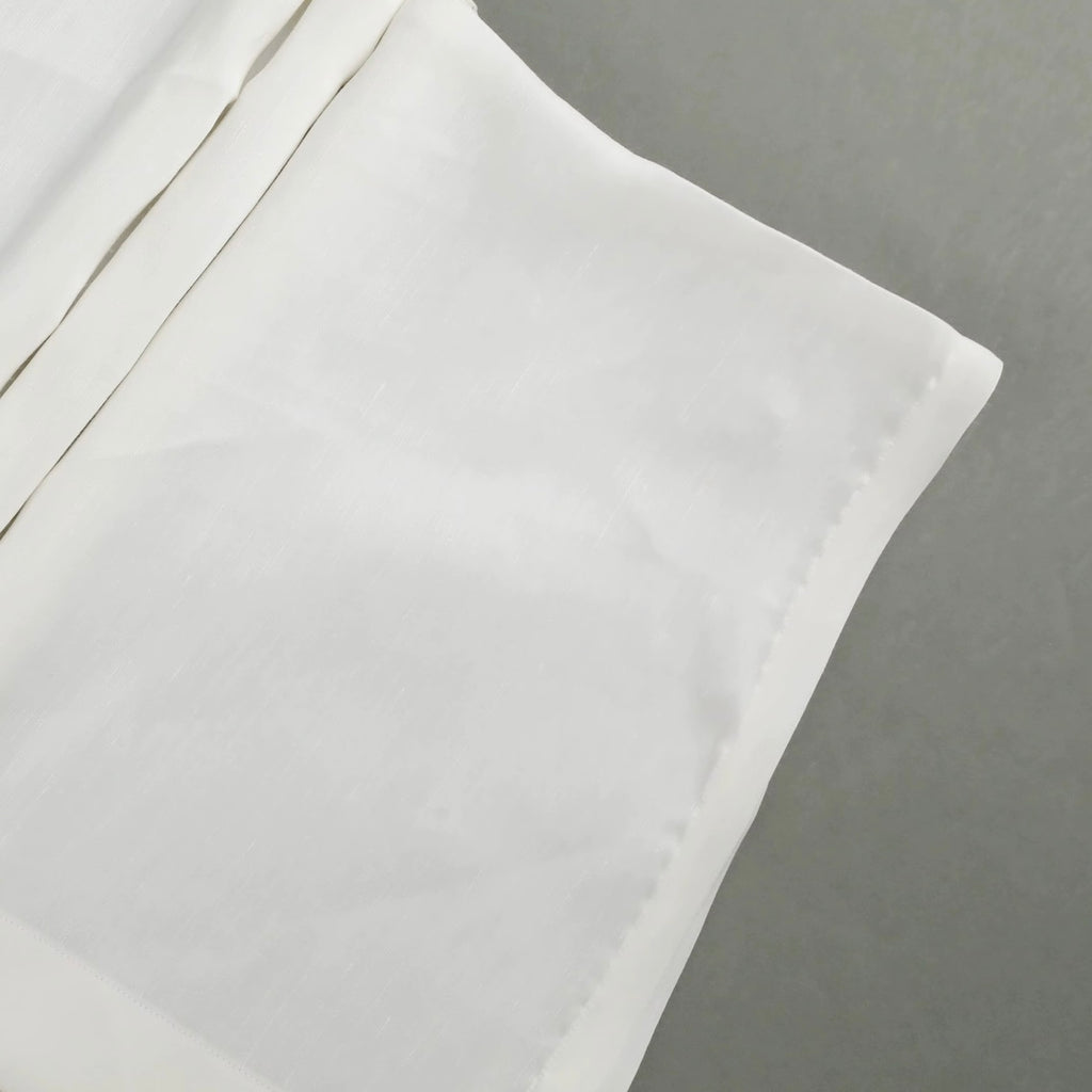 Altrui White Silk Linen Long Sleeve Shirt