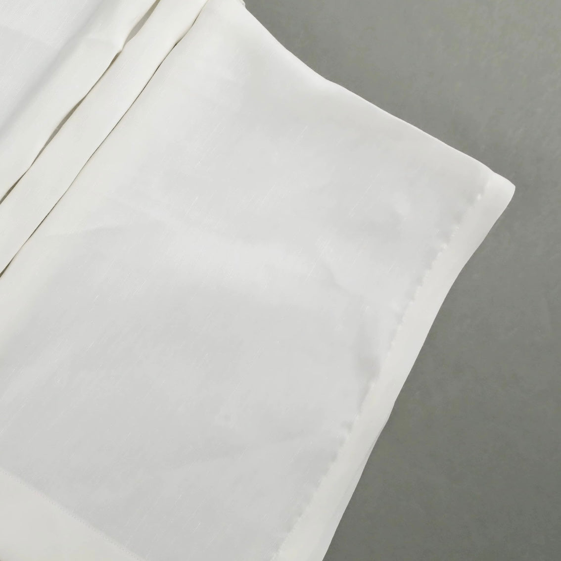 Altrui White Silk Linen Long Sleeve Shirt