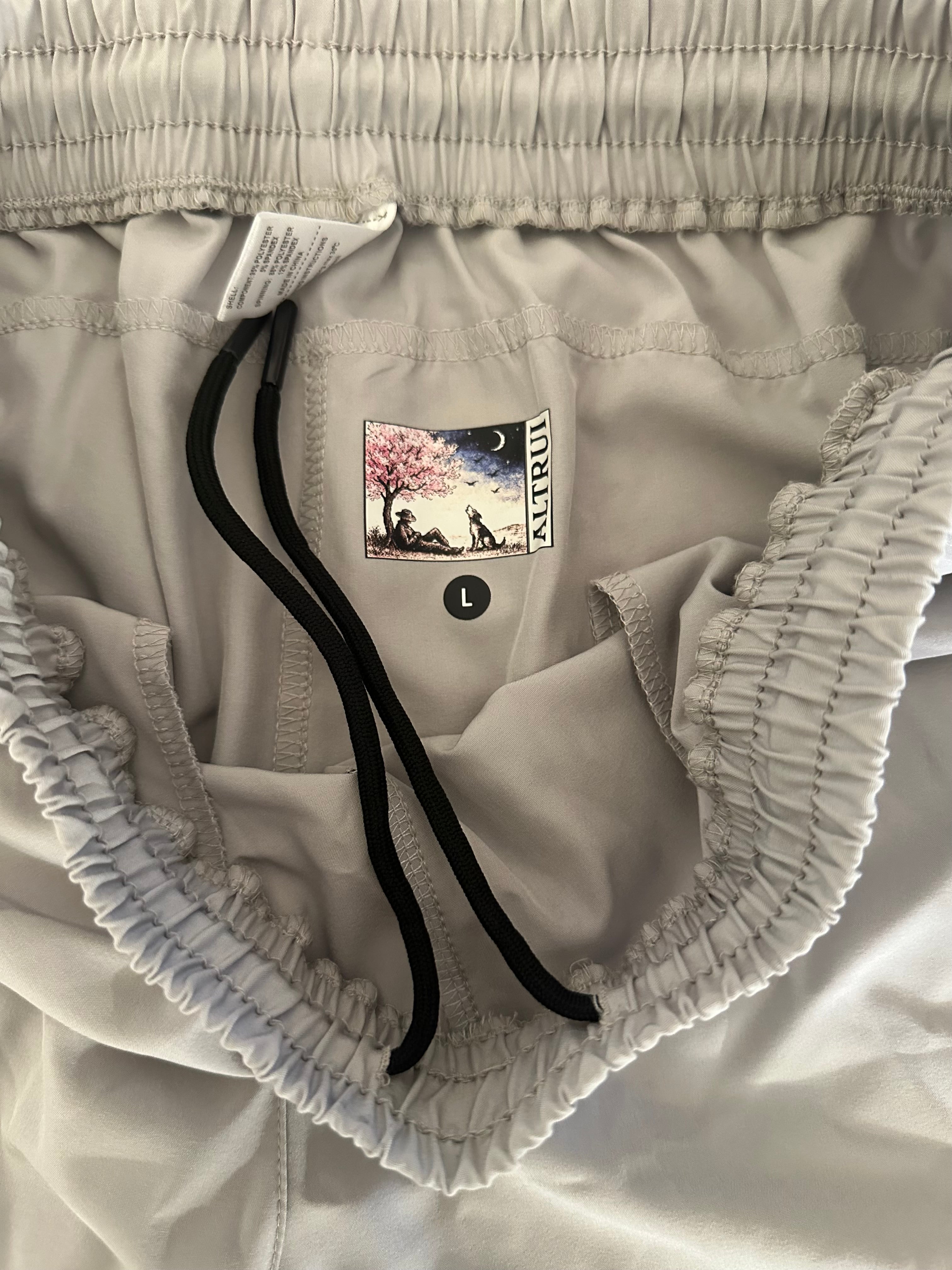 Light Grey Altrui Performance Activewear Shorts