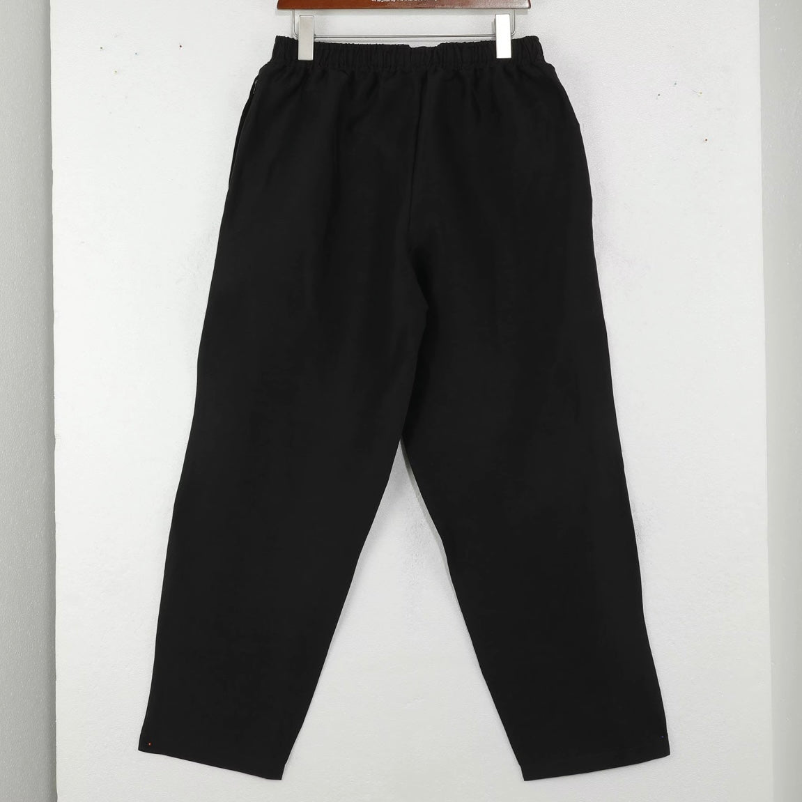 Altrui Black Silk Linen Long Pants